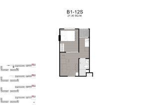 Kave Carnival Rangsit 1 Bedroom Exclusive condo unit floor plan
