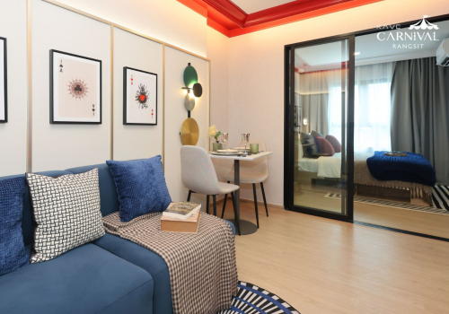 Kave Carnival Rangsit 1 Bedroom Executive show unit interior space