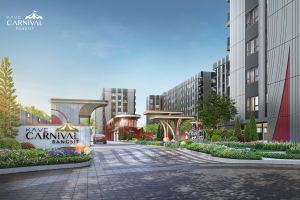 Kave Carnival Rangsit main entrance gate and project signage